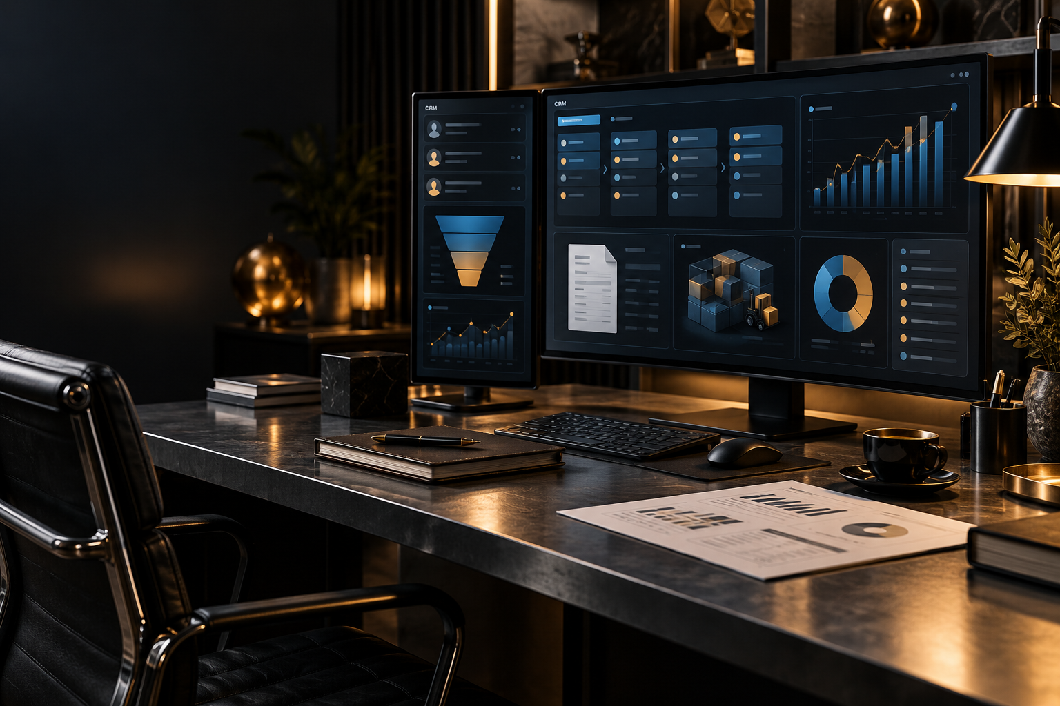 Illustrative dolibarr erp/crm interface